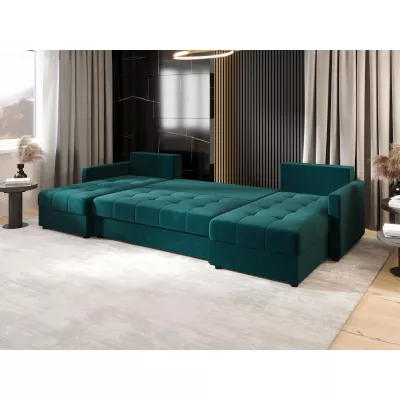 Rozkládací sedací souprava do U ADELINDE - petrolejová