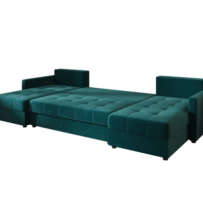 Rozkládací sedací souprava do U ADELINDE - petrolejová