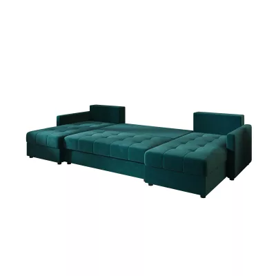 Rozkládací sedací souprava do U ADELINDE - petrolejová