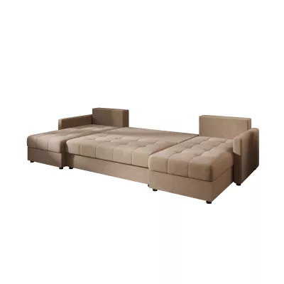 Rozkládací sedací souprava do U ADELINDE - hnědá