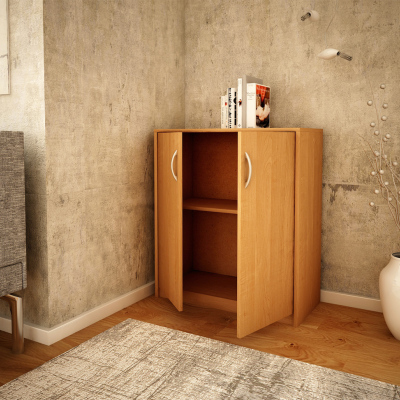 VÝPRODEJ - Komoda s dvířky IBOJA - olše