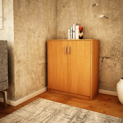 VÝPRODEJ - Komoda s dvířky IBOJA - olše