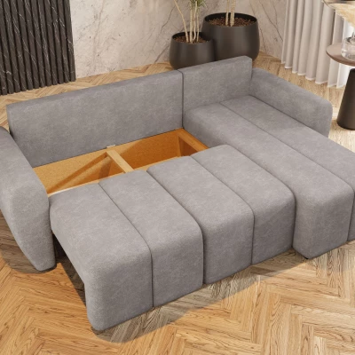 Designová rozkládací sedačka BIANA - tmavě šedá