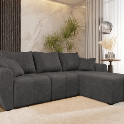 Designová rozkládací sedačka BIANA - tmavě šedá