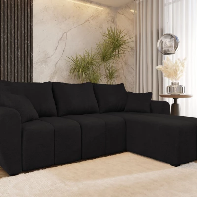 Designová rozkládací sedačka BIANA - černá