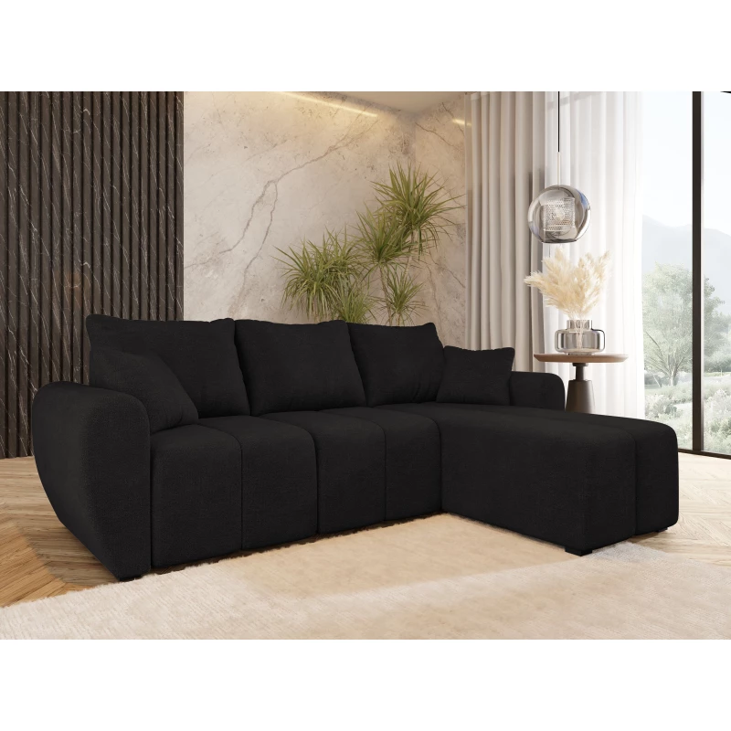 Designová rozkládací sedačka BIANA - černá