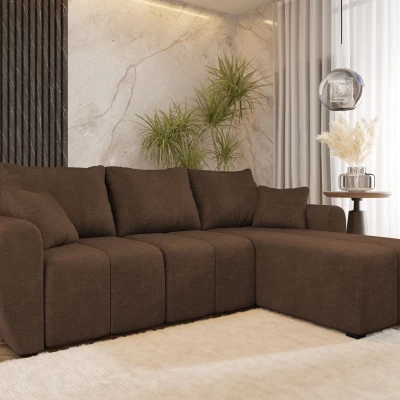 Designová rozkládací sedačka BIANA - hnědá