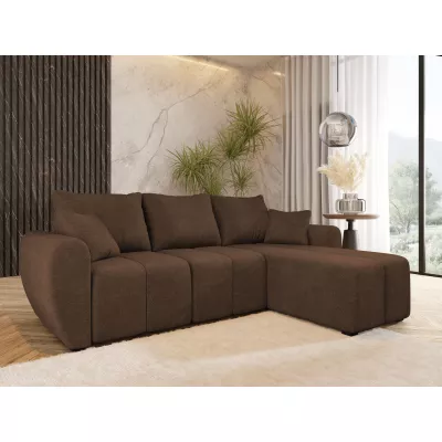 Designová rozkládací sedačka BIANA - hnědá