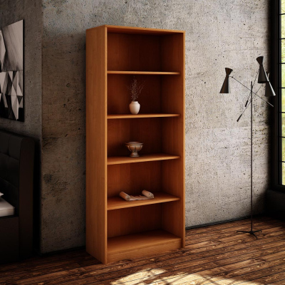 VÝPRODEJ - Vysoký policový regál TOMAI - olše