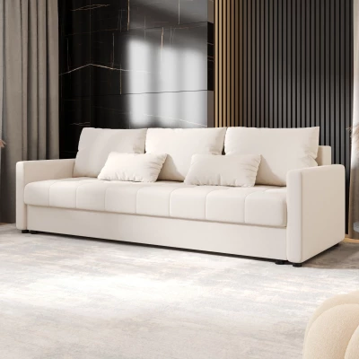 Rozkládací pohovka ADELINDE - smetanová