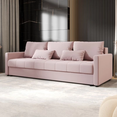 Rozkládací pohovka ADELINDE - růžová