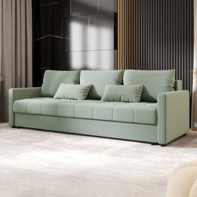 Rozkládací pohovka ADELINDE - zelená