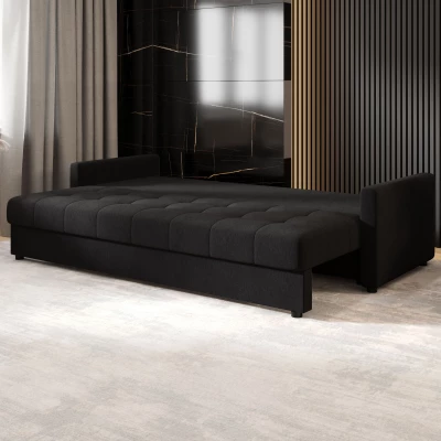 Rozkládací pohovka ADELINDE - černá 1