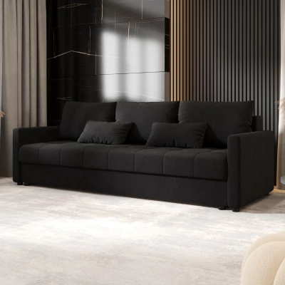 Rozkládací pohovka ADELINDE - černá 1