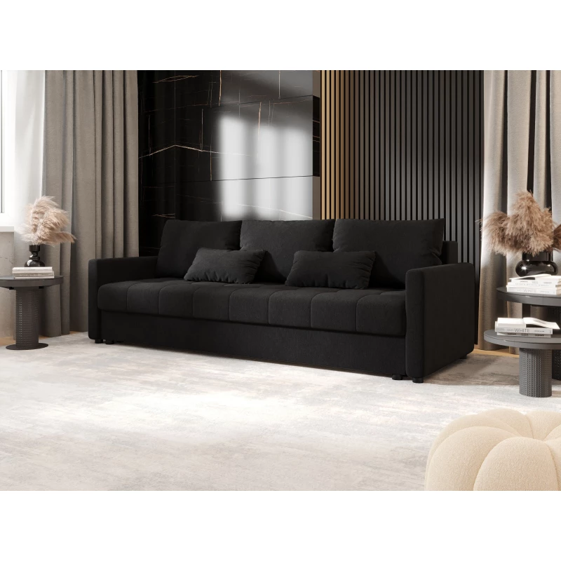 Rozkládací pohovka ADELINDE - černá 1