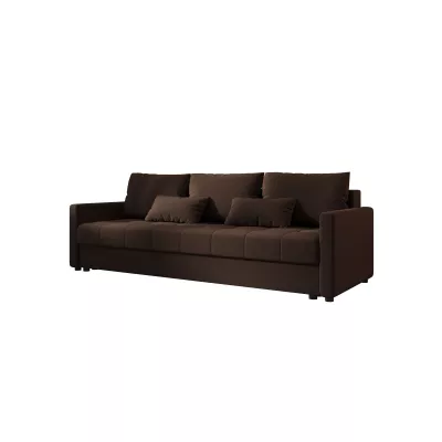 Rozkládací pohovka ADELINDE - tmavě hnědá