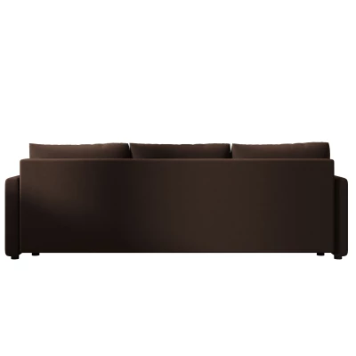 Rozkládací pohovka ADELINDE - tmavě hnědá