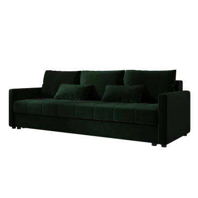 Rozkládací pohovka ADELINDE - tmavě zelená