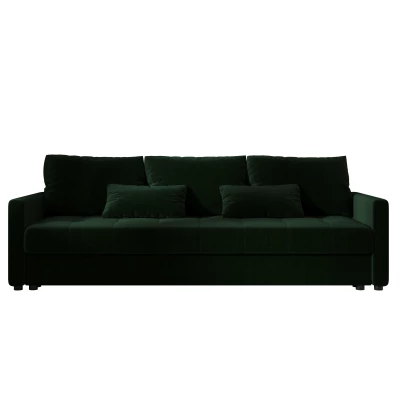 Rozkládací pohovka ADELINDE - tmavě zelená