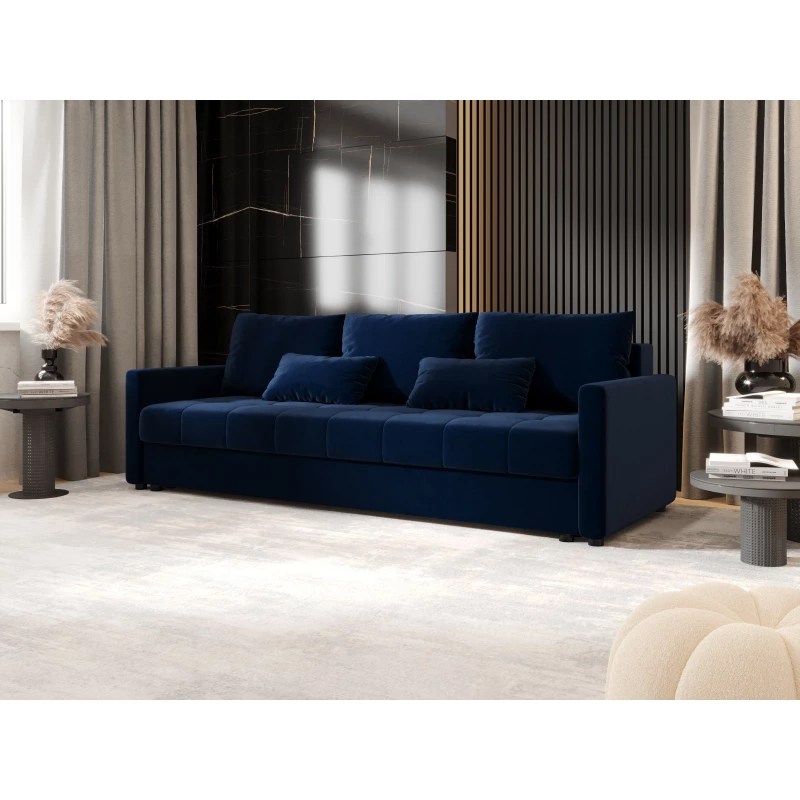 Rozkládací pohovka ADELINDE - tmavě modrá