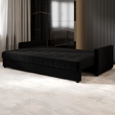 Rozkládací pohovka ADELINDE - černá 2