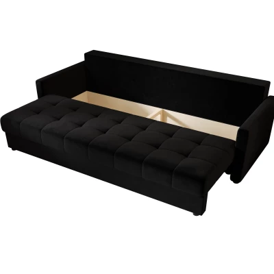 Rozkládací pohovka ADELINDE - černá 2