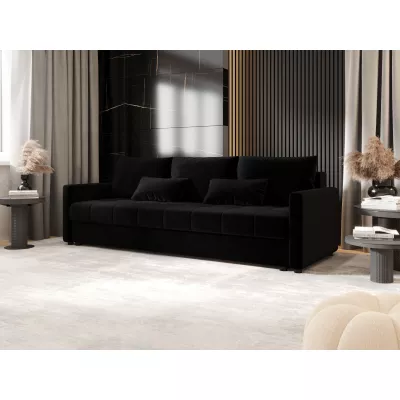 Rozkládací pohovka ADELINDE - černá 2