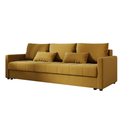 Rozkládací pohovka ADELINDE - hořčicová