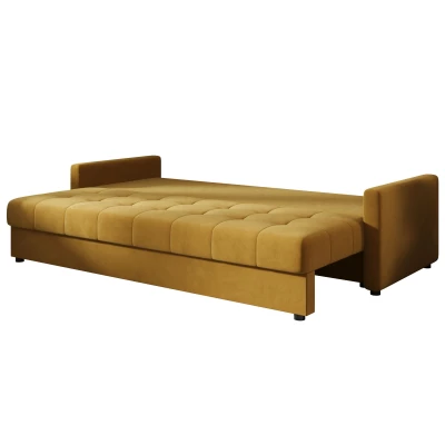 Rozkládací pohovka ADELINDE - hořčicová