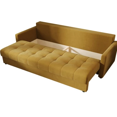 Rozkládací pohovka ADELINDE - hořčicová