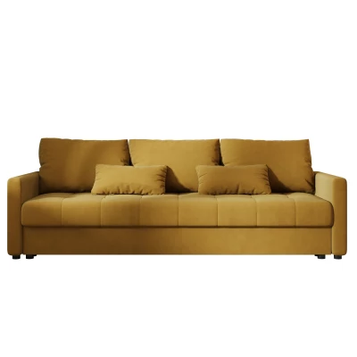 Rozkládací pohovka ADELINDE - hořčicová