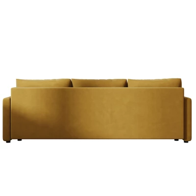 Rozkládací pohovka ADELINDE - hořčicová