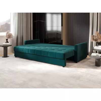 Rozkládací pohovka ADELINDE - petrolejová