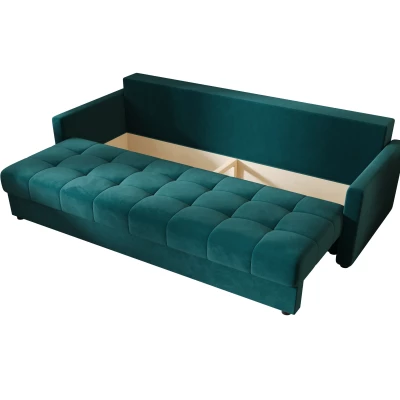 Rozkládací pohovka ADELINDE - petrolejová