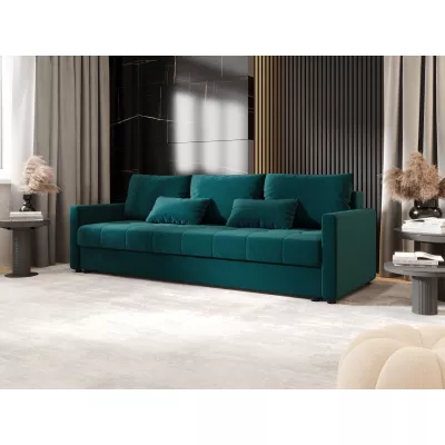 Rozkládací pohovka ADELINDE - petrolejová