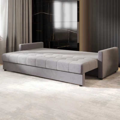 Rozkládací pohovka ADELINDE - světle šedá