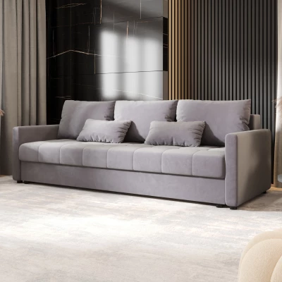 Rozkládací pohovka ADELINDE - světle šedá