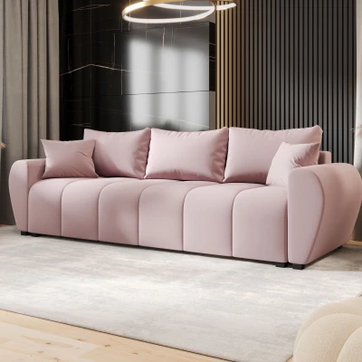 Rozkládací pohovka LUKAVA - růžová