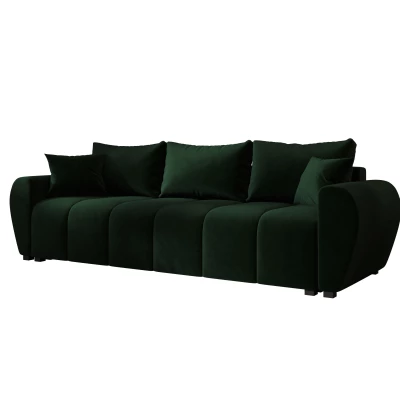 Rozkládací pohovka LUKAVA - tmavě zelená