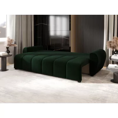 Rozkládací pohovka LUKAVA - tmavě zelená