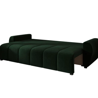 Rozkládací pohovka LUKAVA - tmavě zelená