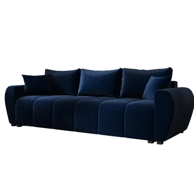 Rozkládací pohovka LUKAVA - tmavě modrá