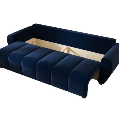 Rozkládací pohovka LUKAVA - tmavě modrá