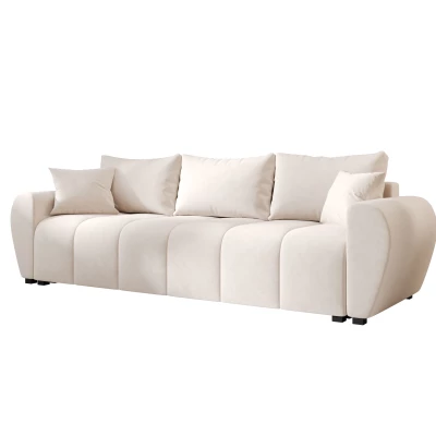 Rozkládací pohovka LUKAVA - krémová