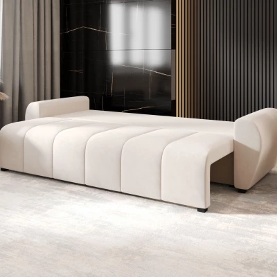 Rozkládací pohovka LUKAVA - krémová