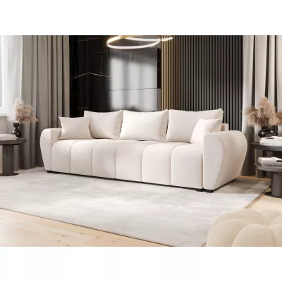 Rozkládací pohovka LUKAVA - krémová