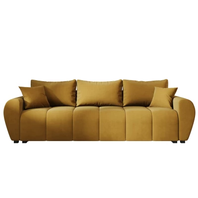 Rozkládací pohovka LUKAVA - hořčicová