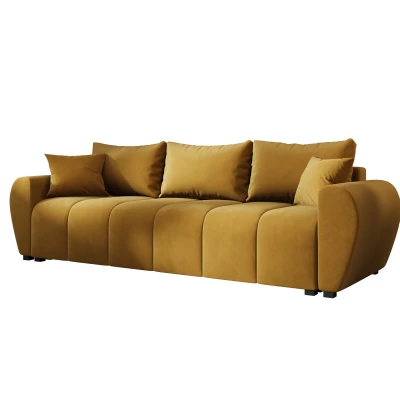 Rozkládací pohovka LUKAVA - hořčicová