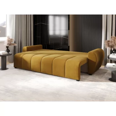 Rozkládací pohovka LUKAVA - hořčicová