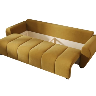 Rozkládací pohovka LUKAVA - hořčicová